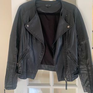 Top Shop Faux Leather Jacket.